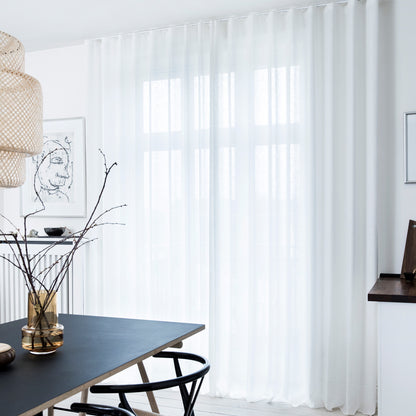 Tunn linnemixgardin – Kalmar Transparent