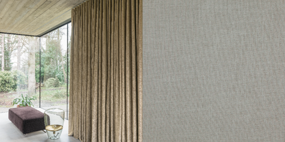 Vävd Linnestrukturgardin Mörkläggande Cairo (Fodrad) Veckband