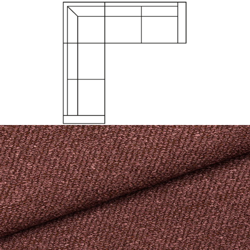 Klädsel till Hörnsoffa Tyg Angola bouclé