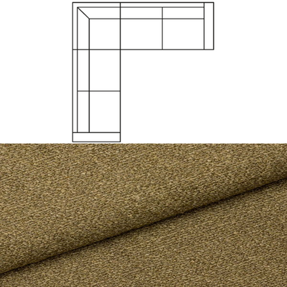 Klädsel till Hörnsoffa Tyg Angola bouclé