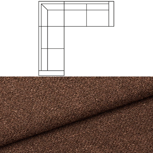 Klädsel till Hörnsoffa Tyg Angola bouclé