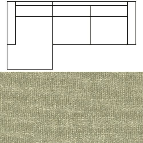 Klädsel till Divansoffa Tyg Grit