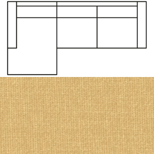 Klädsel till Divansoffa Tyg Grit