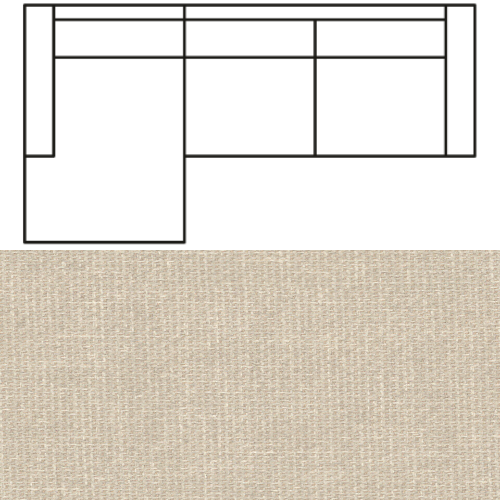 Klädsel till Divansoffa Tyg Grit