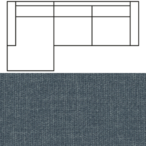 Klädsel till Divansoffa Tyg Grit