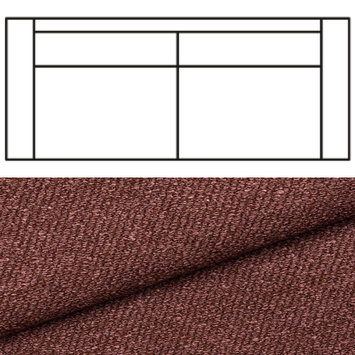 Klädsel till Rak Soffa Tyg Angola bouclé