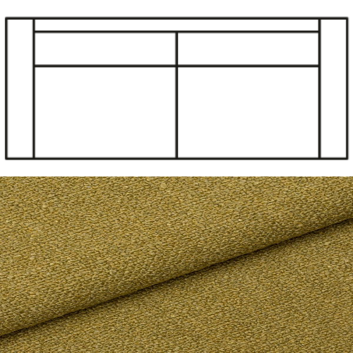 Klädsel till Rak Soffa Tyg Angola bouclé