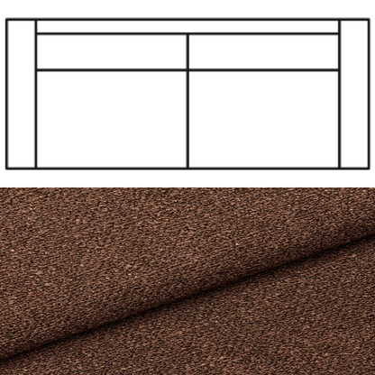 Klädsel till Rak Soffa Tyg Angola bouclé