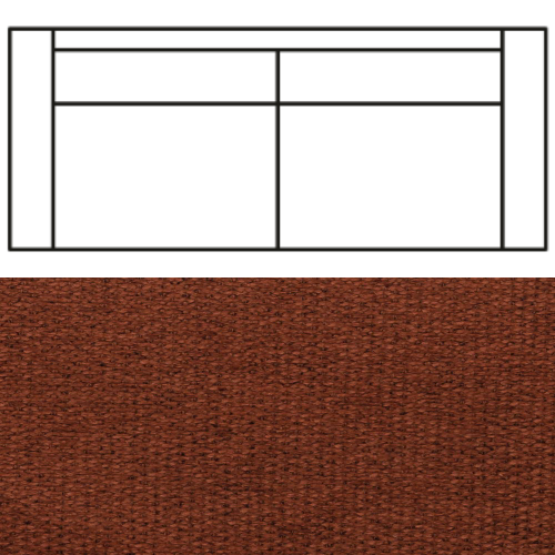 Klädsel till Rak Soffa Tyg Brooklyn