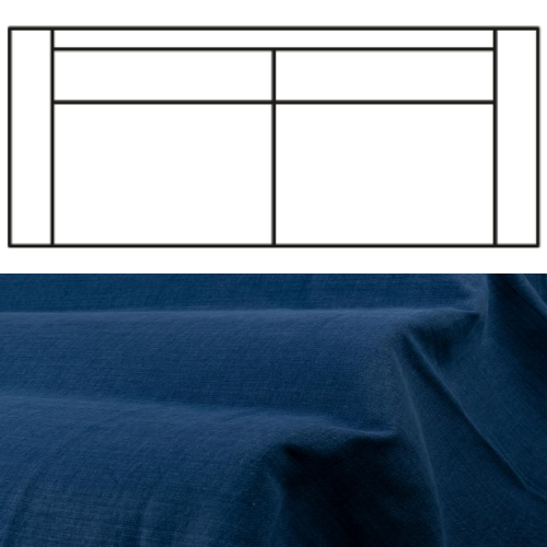 Klädsel till Rak Soffa Tyg Caleido