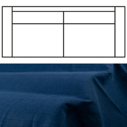 Klädsel till Rak Soffa Tyg Caleido