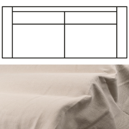 Klädsel till Rak Soffa Tyg Caleido
