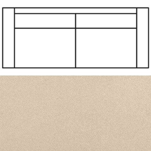 Klädsel till Rak Soffa Tyg Crown Velvet