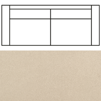 Klädsel till Rak Soffa Tyg Crown Velvet