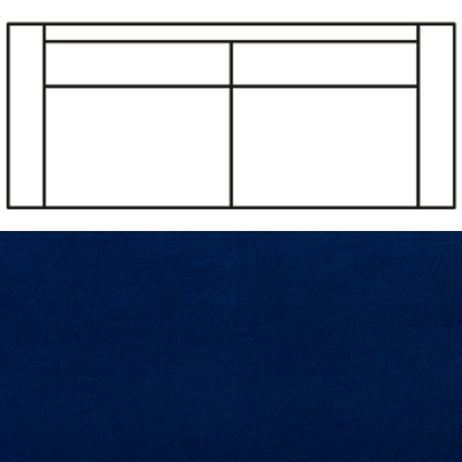 Klädsel till Rak Soffa Tyg Crown Velvet