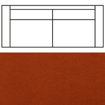 Klädsel till Rak Soffa Tyg Crown Velvet