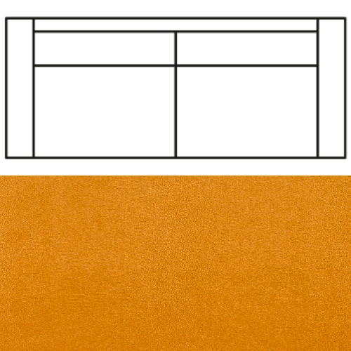 Klädsel till Rak Soffa Tyg Crown Velvet