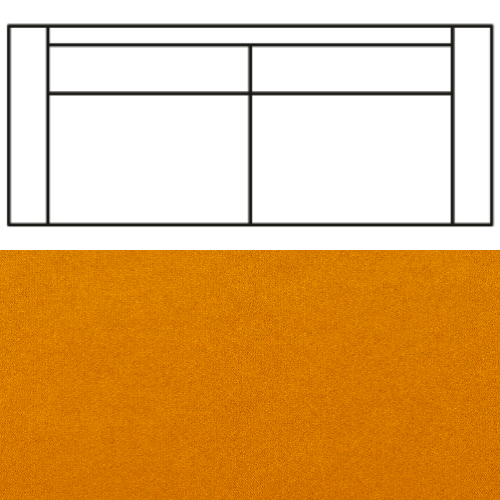 Klädsel till Rak Soffa Tyg Crown Velvet