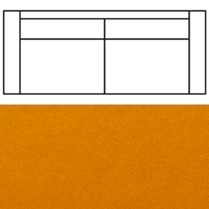 Klädsel till Rak Soffa Tyg Crown Velvet