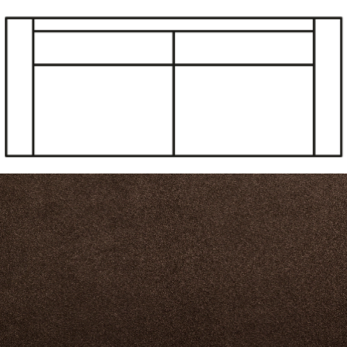 Klädsel till Rak Soffa Tyg Crown Velvet