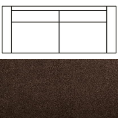 Klädsel till Rak Soffa Tyg Crown Velvet