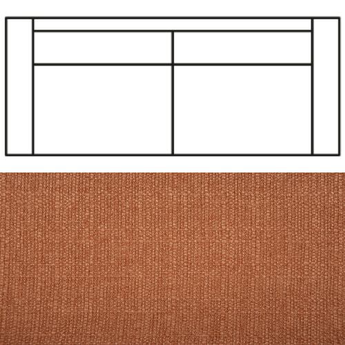 Klädsel till Rak Soffa Tyg Madeira