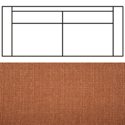 Klädsel till Rak Soffa Tyg Madeira