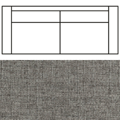 Klädsel till Rak Soffa Tyg Babel