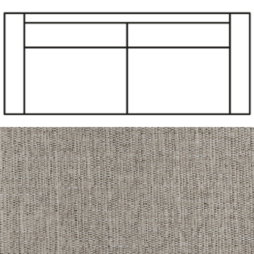 Klädsel till Rak Soffa Tyg Babel