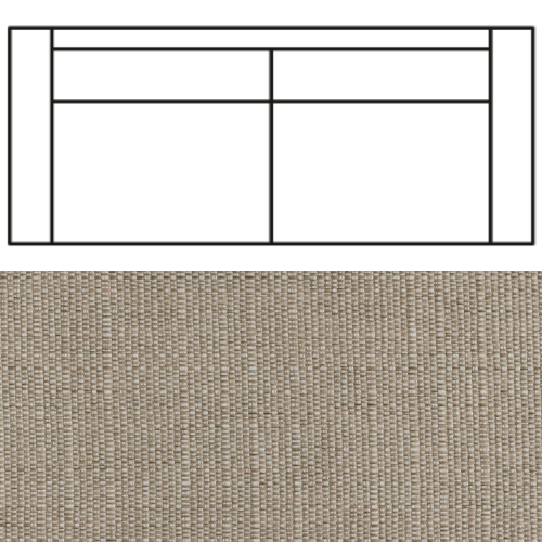 Klädsel till Rak Soffa Tyg Babel