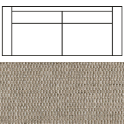 Klädsel till Rak Soffa Tyg Babel