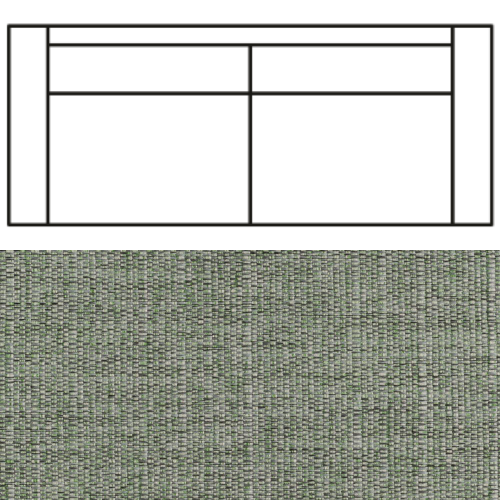 Klädsel till Rak Soffa Tyg Babel