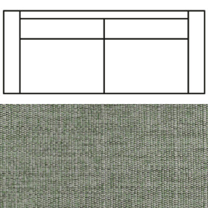 Klädsel till Rak Soffa Tyg Babel