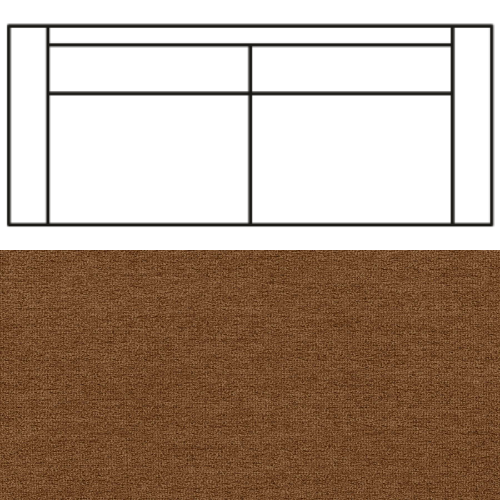 Klädsel till Rak Soffa Tyg Comora