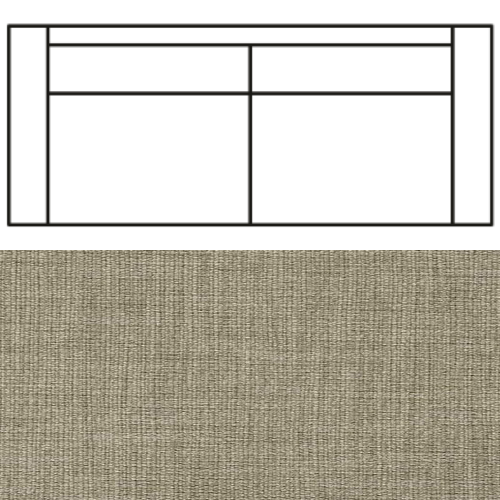 Klädsel till Rak Soffa Tyg Avena