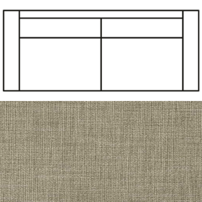 Klädsel till Rak Soffa Tyg Avena