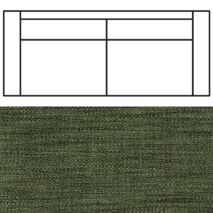 Klädsel till Rak Soffa Tyg Avena