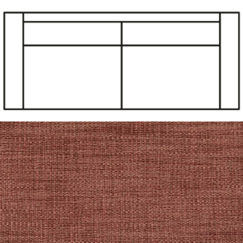 Klädsel till Rak Soffa Tyg Avena