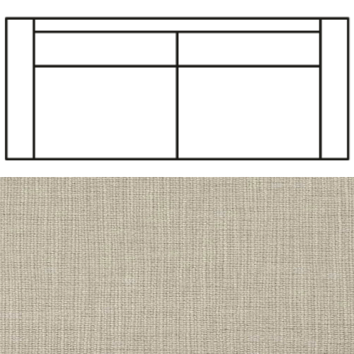 Klädsel till Rak Soffa Tyg Avena