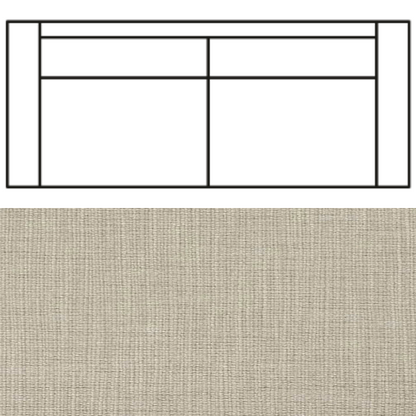 Klädsel till Rak Soffa Tyg Avena