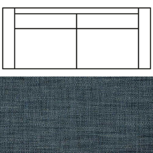 Klädsel till Rak Soffa Tyg Avena