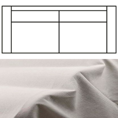 Klädsel till Rak Soffa Tyg Caleido