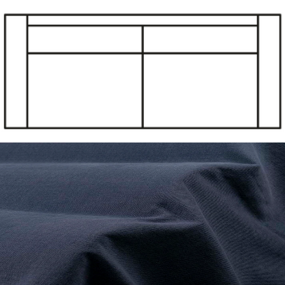 Klädsel till Rak Soffa Tyg Caleido