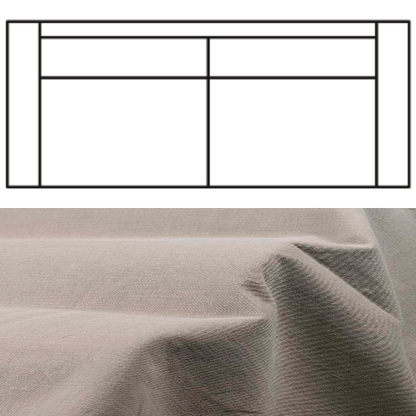 Klädsel till Rak Soffa Tyg Caleido