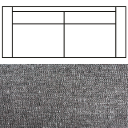 Klädsel till Rak Soffa Tyg Linea
