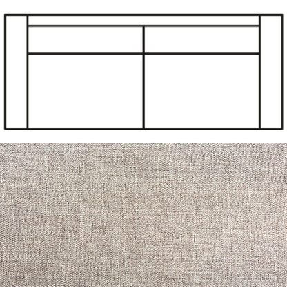 Klädsel till Rak Soffa Tyg Linea