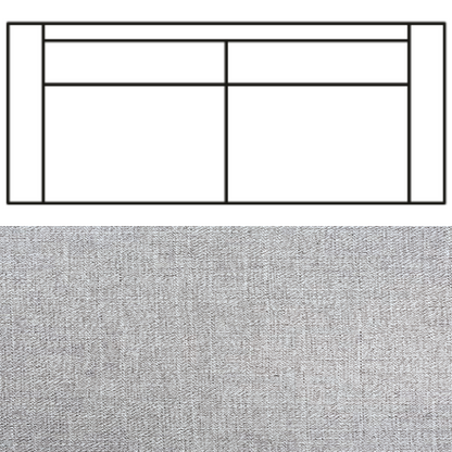 Klädsel till Rak Soffa Tyg Linea
