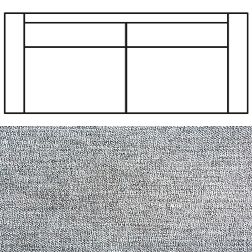 Klädsel till Rak Soffa Tyg Linea