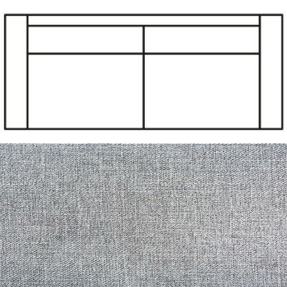Klädsel till Rak Soffa Tyg Linea