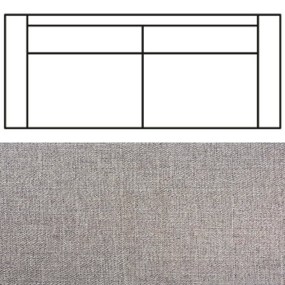 Klädsel till Rak Soffa Tyg Linea